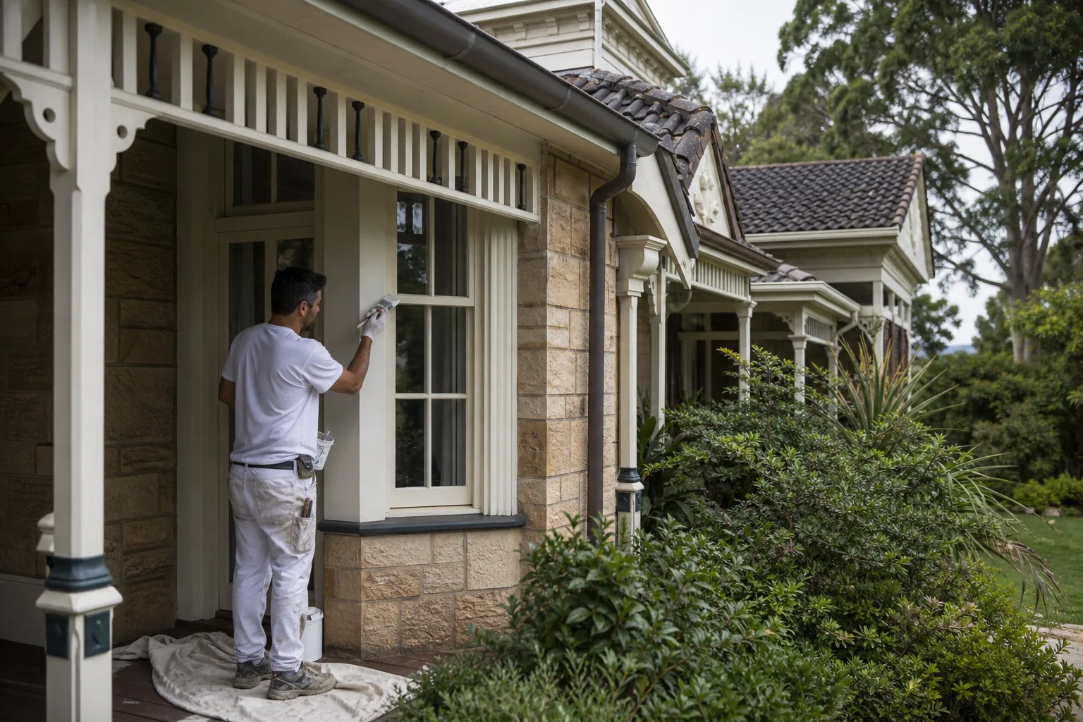 Painter restoring a Long Bay home near the regional park